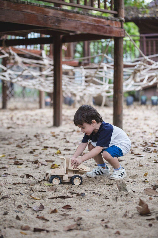 PlanToys Dump Truck — Wooden Toy Vehicle