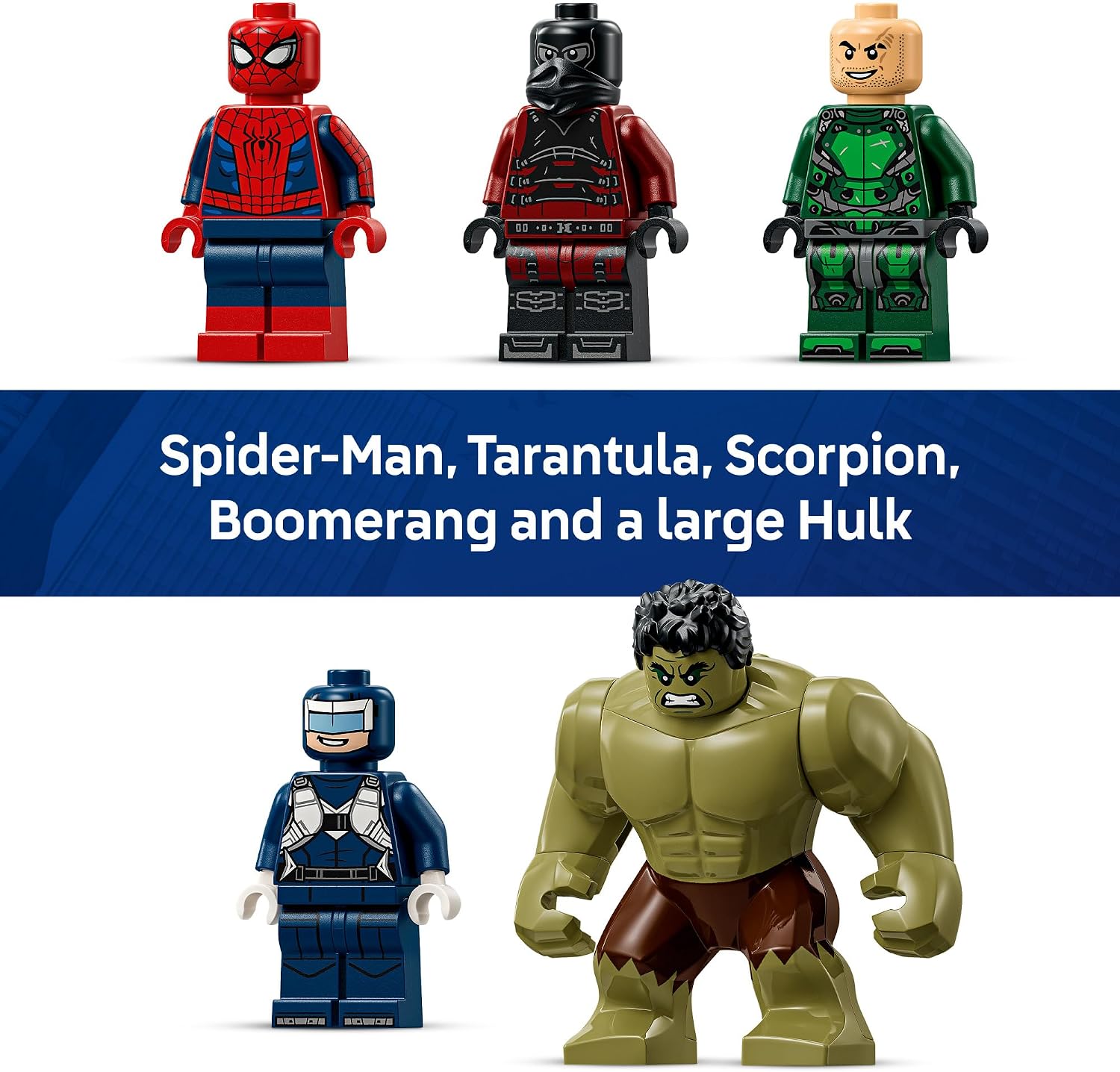 LEGO Marvel Spider-Man vs Hulk Epic Clash Building Set, 534 Pieces, For Age 8+ Years