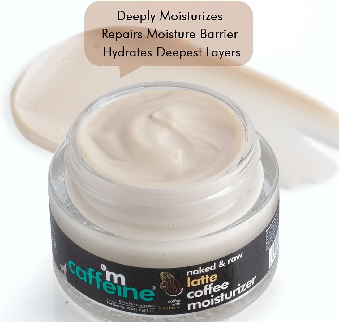 mCaffeine Naked & Raw Latte Coffee Face Moisturizer