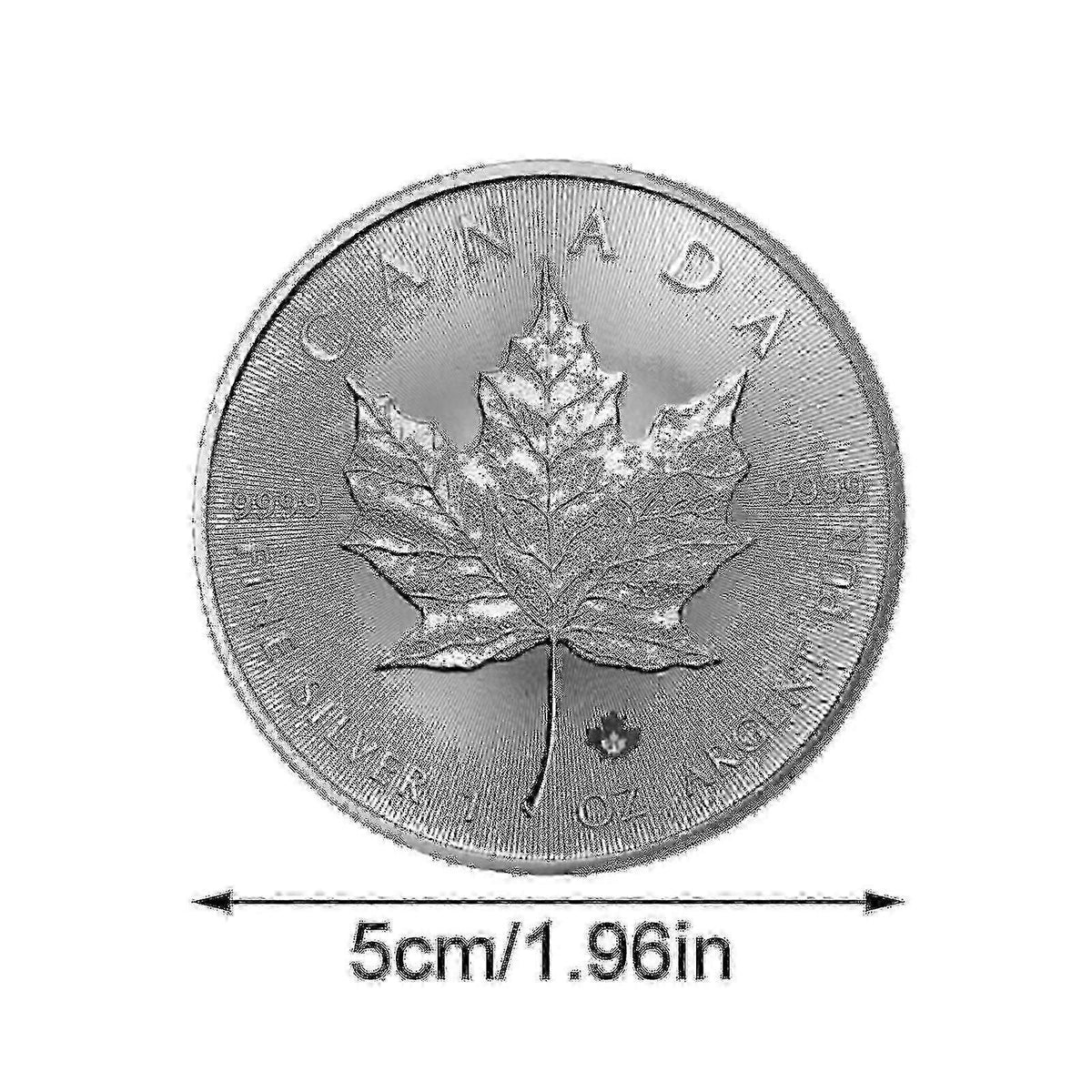 2024 Canada Maple Leaf Design 27 oz Silver-Plated Medal - Piedfort Edition, BU