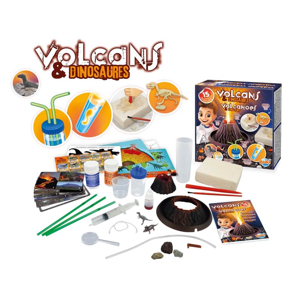 Buki France Volcanoes & Dinosaurs DIY Science Kit, 8+ Years