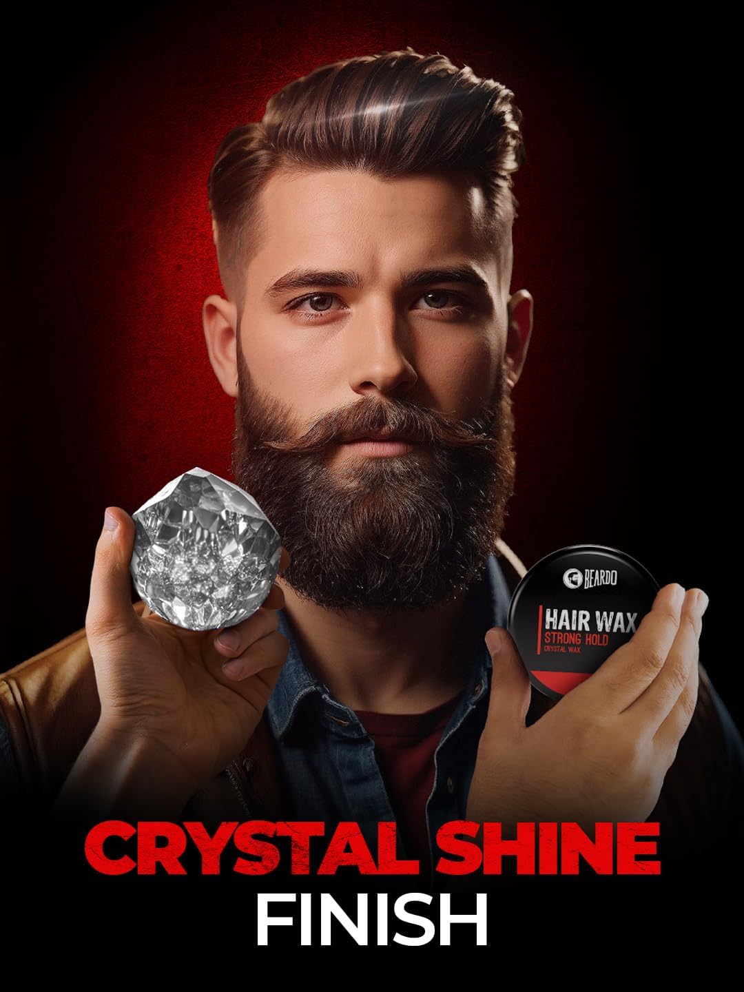 Beardo Hair Wax Strong Hold Crystal 100g