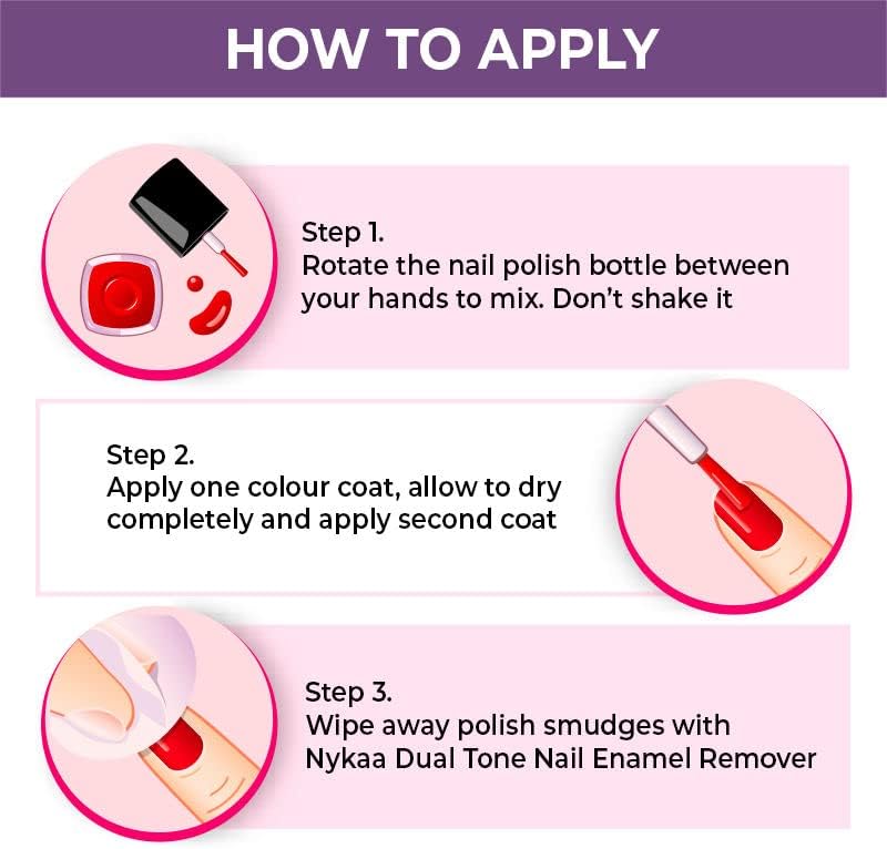 Nykaa Mirror Chrome Nail Lacquer Purple Galaxy Shade No. 178