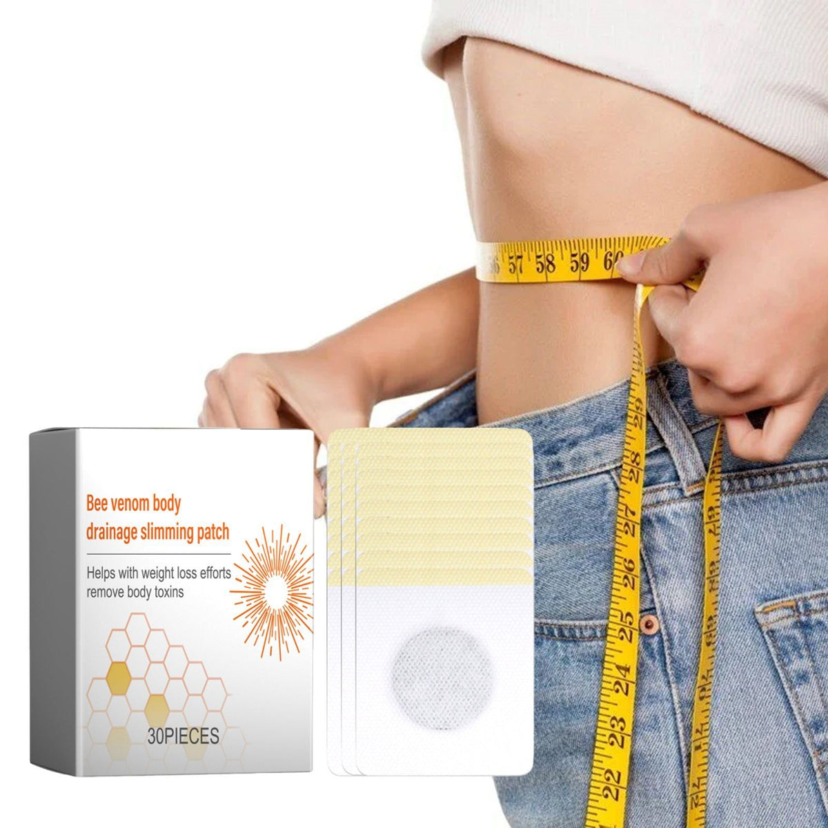 Boost Your Body Shaping with Bee Venom Patch, Slim, Tighten, and Reduce Flab ,30pcs