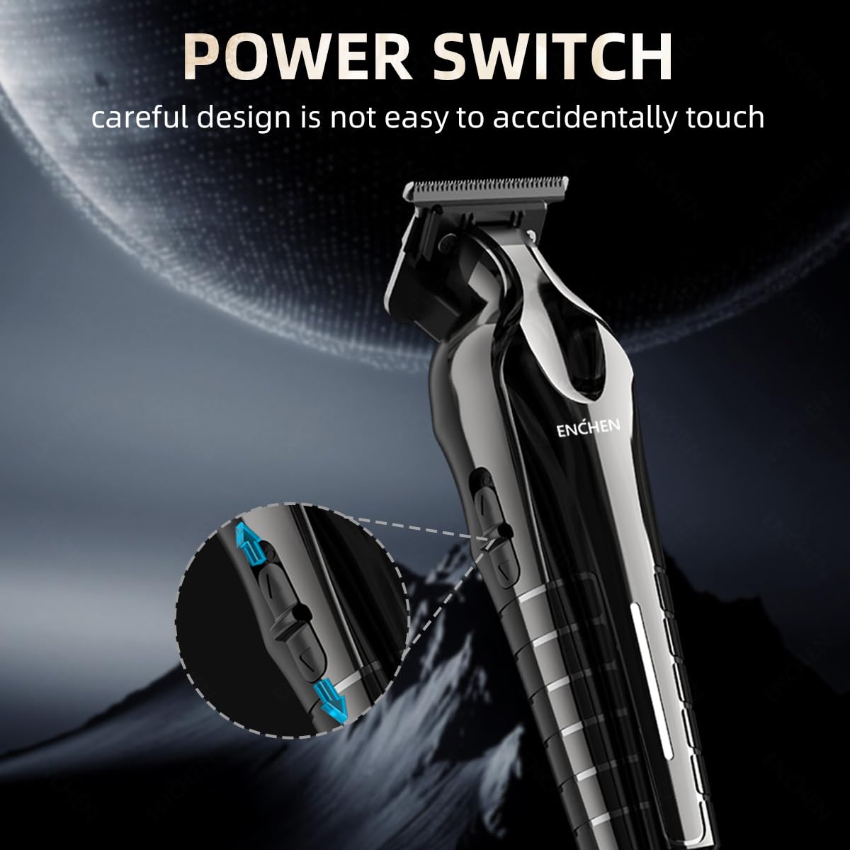 ENCHEN Sharp 6 Electric Hair & Beard Trimmer, 5000RPM, Zero-Gap T-Blade, USB Type-C Rechargeable