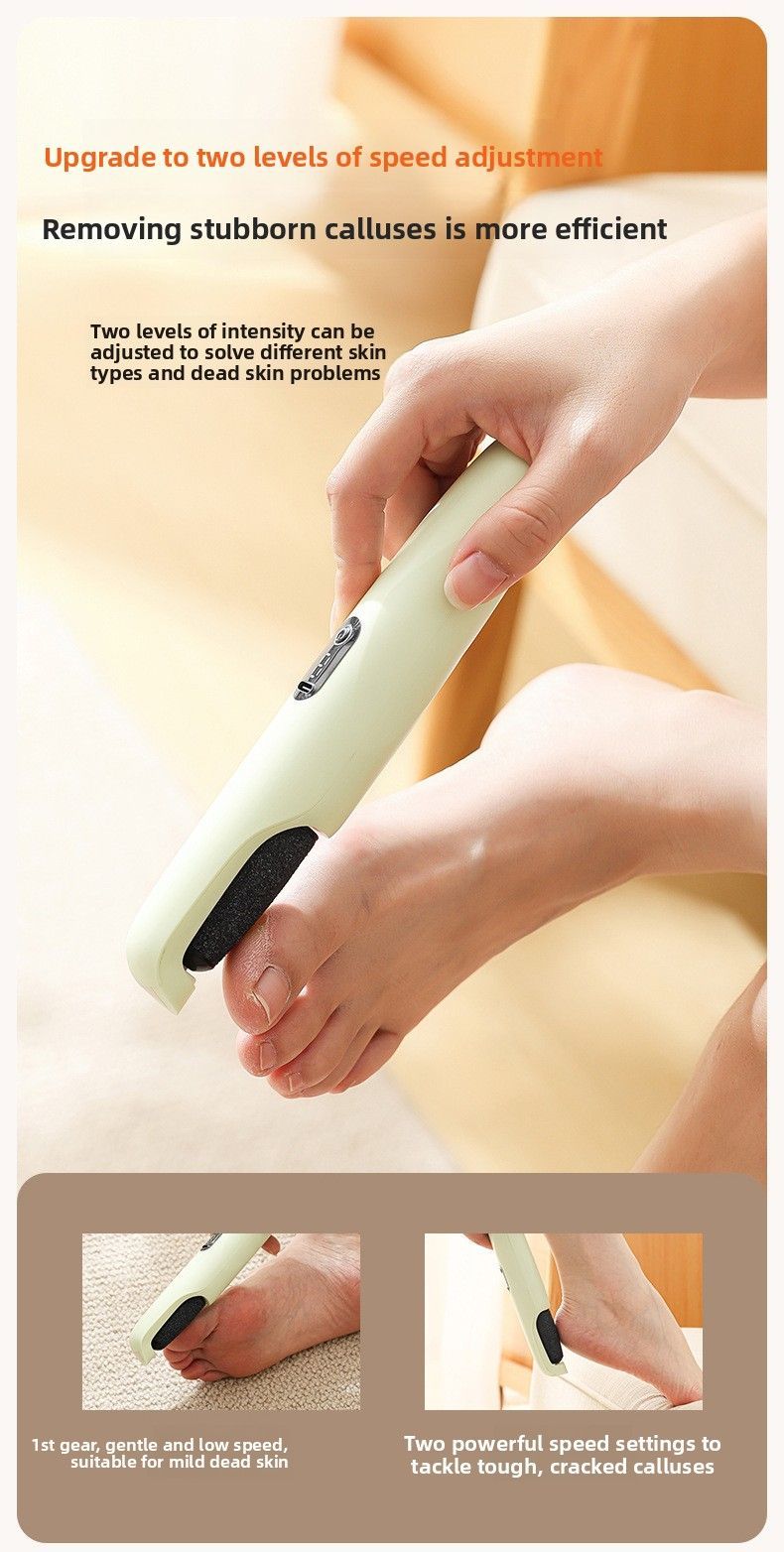 USB Electric Foot Callus Remover with Dual Heads Portable