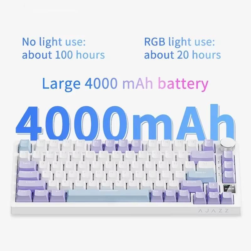 Ajazz AK820 Pro RGB Gaming Keyboard Flying Fish Spindle Black