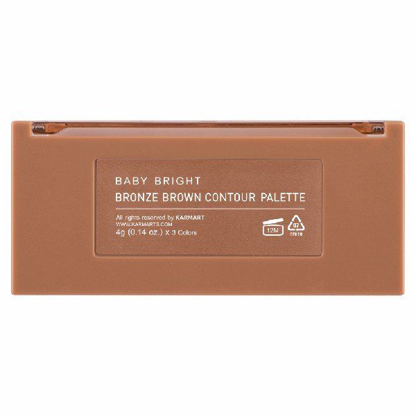 BRONZE BROWN CONTOUR PALETTE 4G X 3COLORS BABY BRIGHT (M)