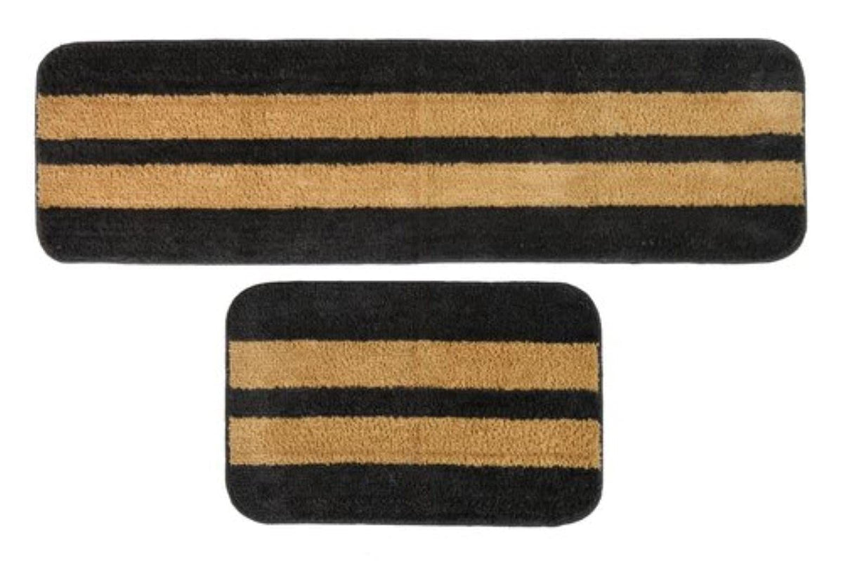 AIESY®  2pcs Beautiful Super-Soft Solid Anti Skid Backing Rug