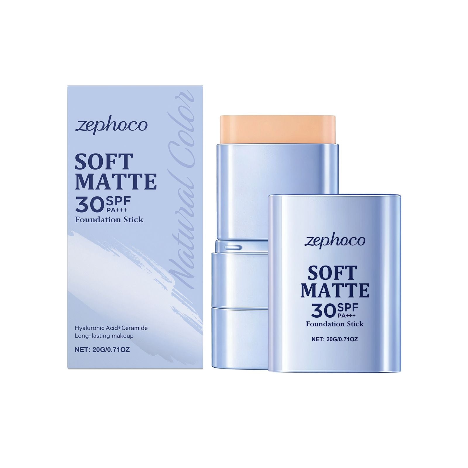 20g Matte Foundation Stick with Smooth Blend and Flawless Base