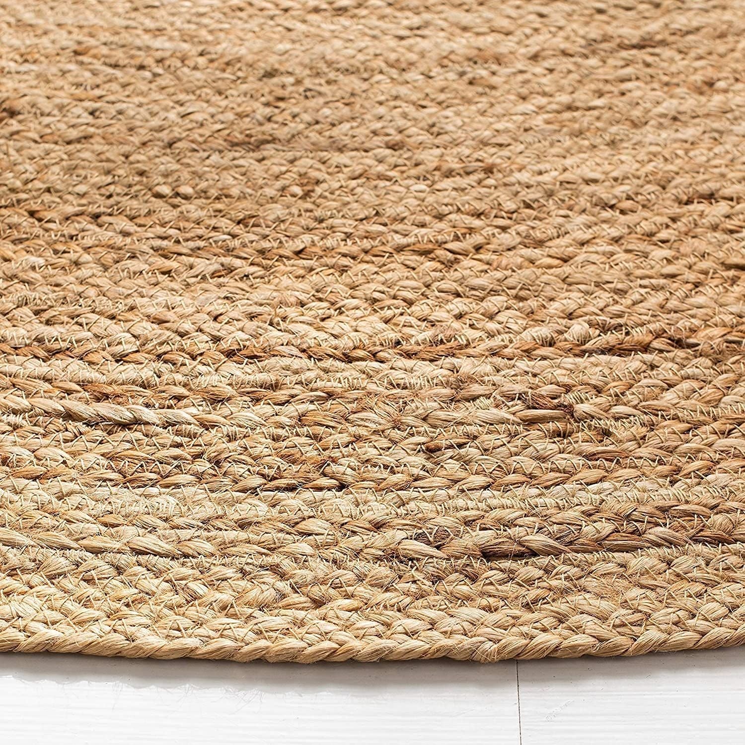 AIESY®  Handwoven Beautiful Jute Reversible Rug