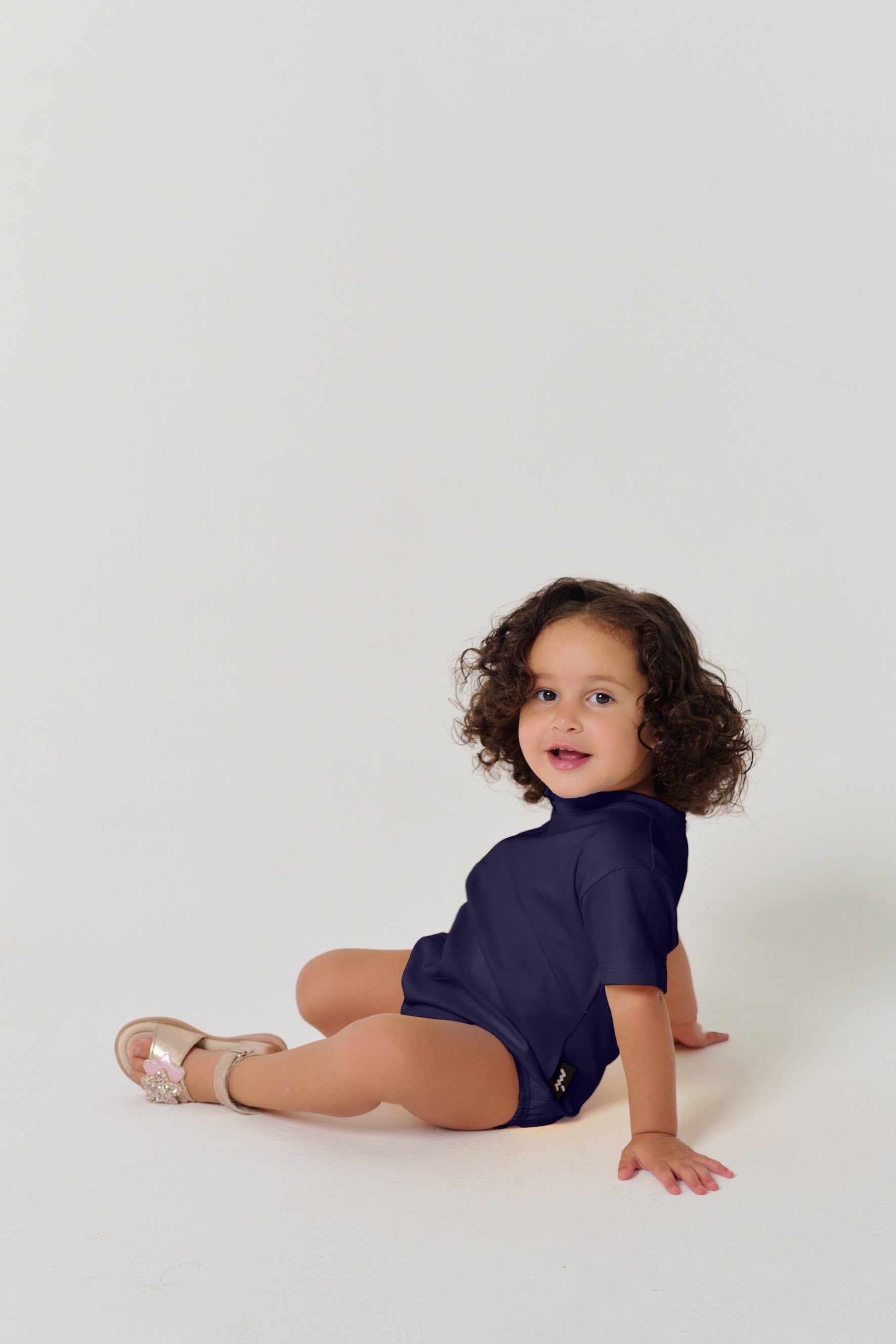MULU Classic Unisex Baby Romper - Navy