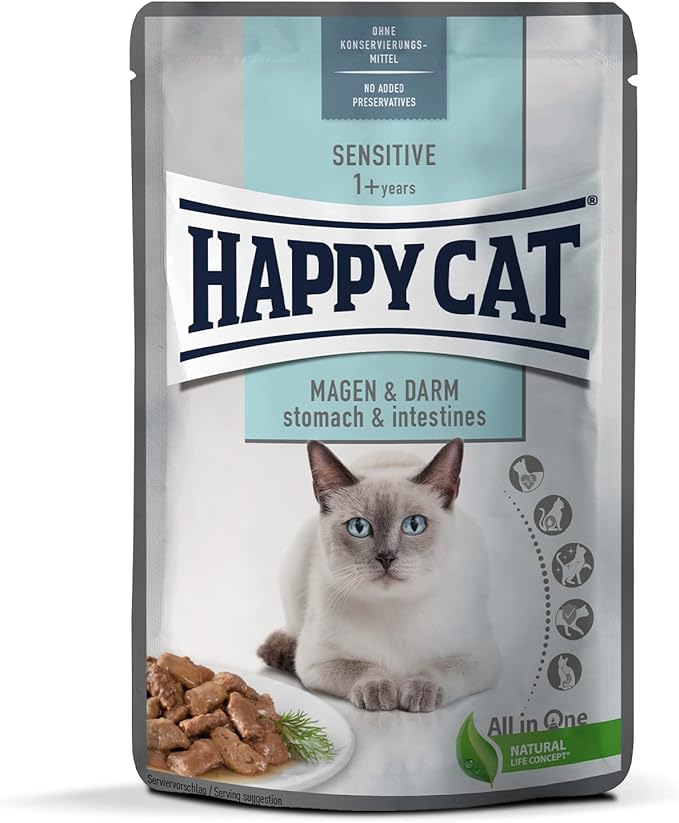 Happy Cat MIS Sensitive Stomach & Intestine - 85g (Set of 4)