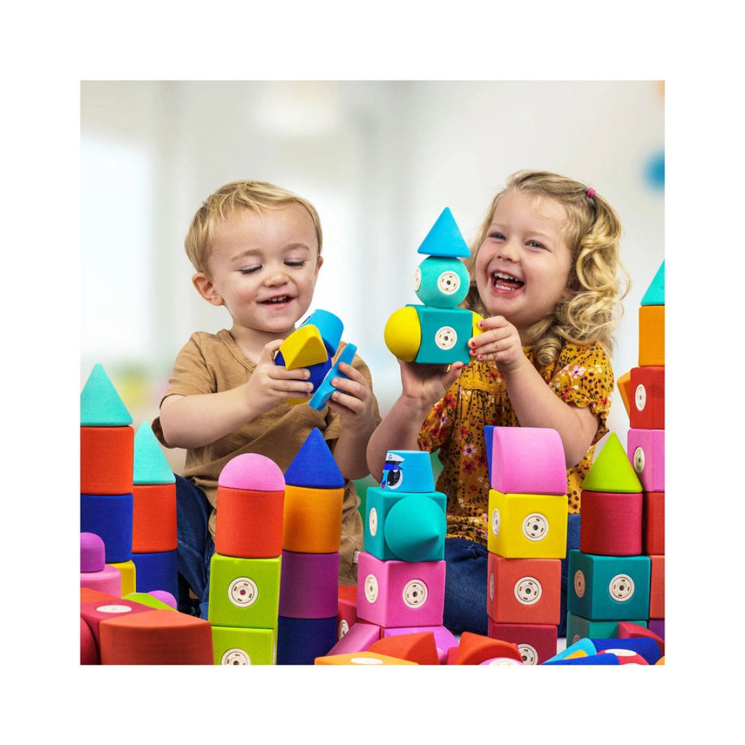 Blockaroo Magnetic Foam Builders Set (50 Pieces), 1+ years