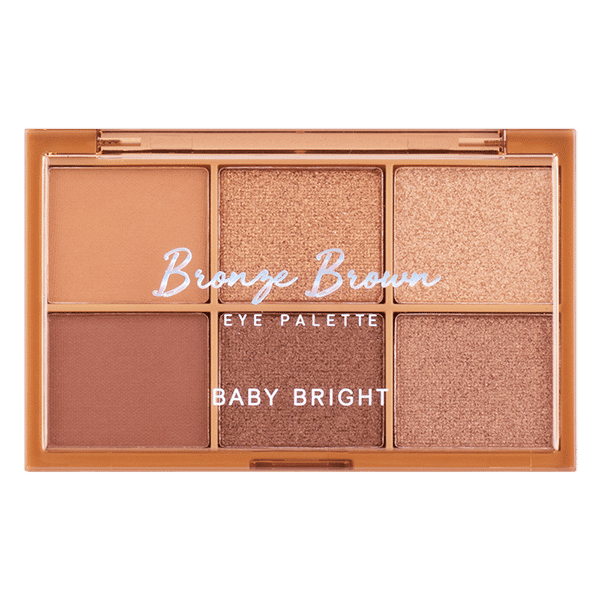 BRONZE BROWN EYE PALETTE 0.7G X 6COLORS BABY BRIGHT (M)