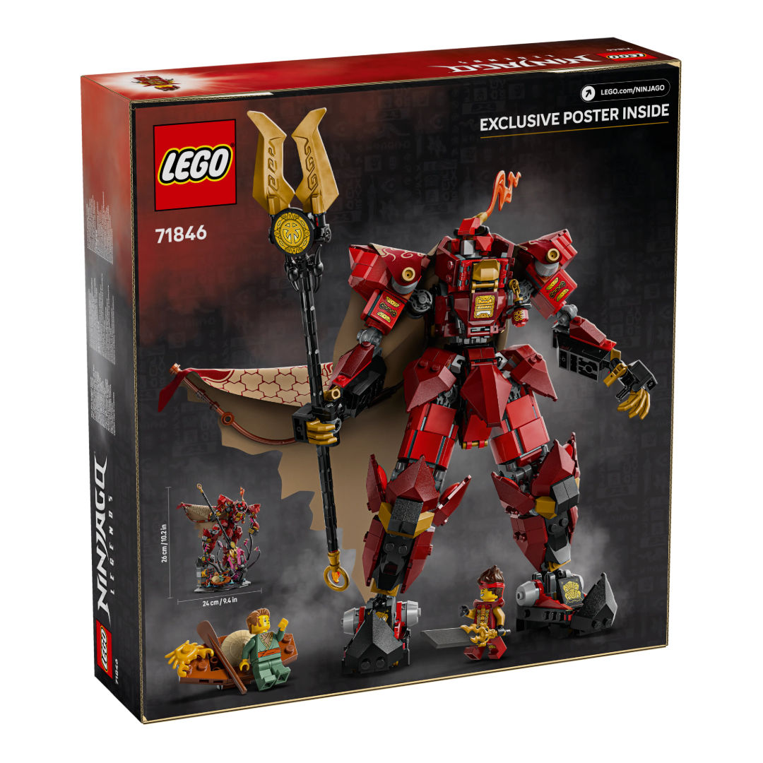 LEGO NINJAGO The Fire Knight Mech Building Play Set, For Age 14+ Years