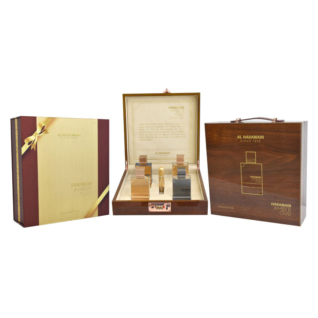 Al Haramain Amber Oud Collection Gift Set, 4 Premium Eau De Parfum Set