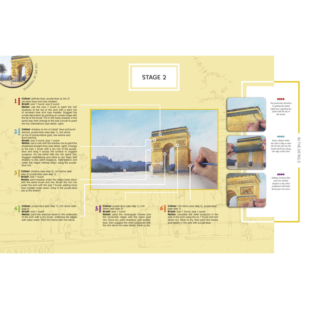 Search Press City Scenes Pad Pad Poster Creative Painting & Art Activity Book