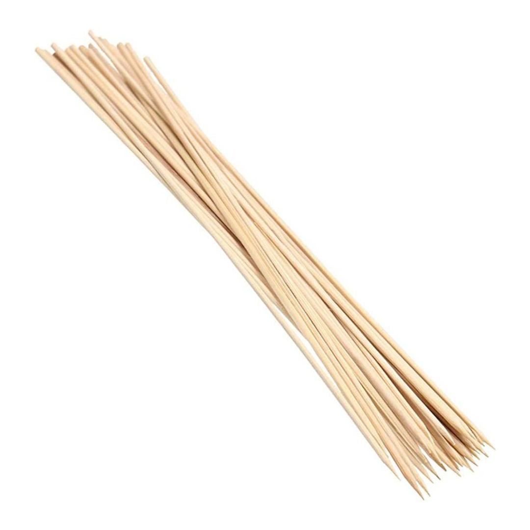 RSC 14 Inch BBQ Flat Wooden Skewers Pack of 24 Grilling & Kebab Sticks, Model P15-382
