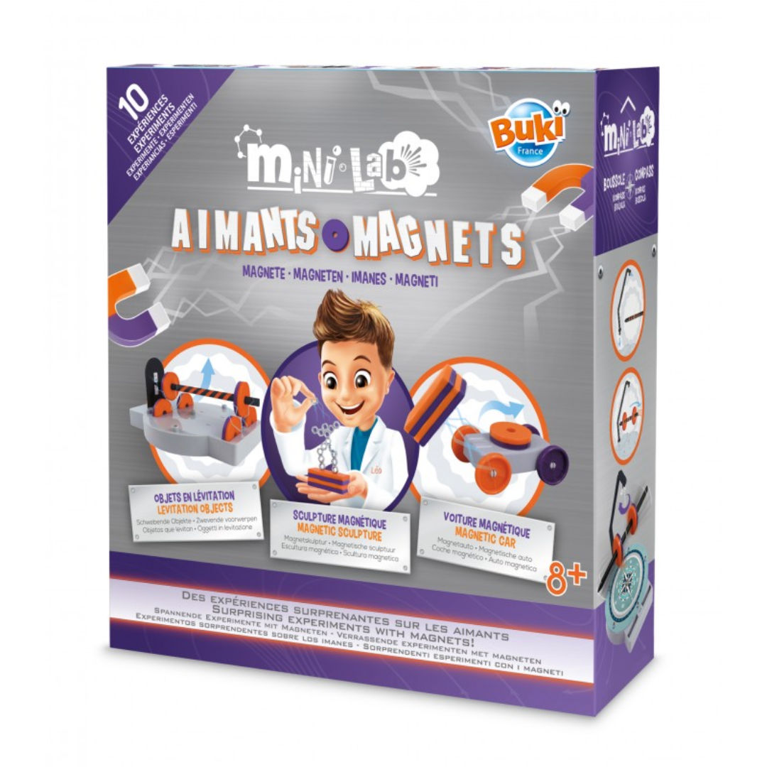 Buki France Mini Lab Magnets Surprising Experiment Kit, (10 Experiments)