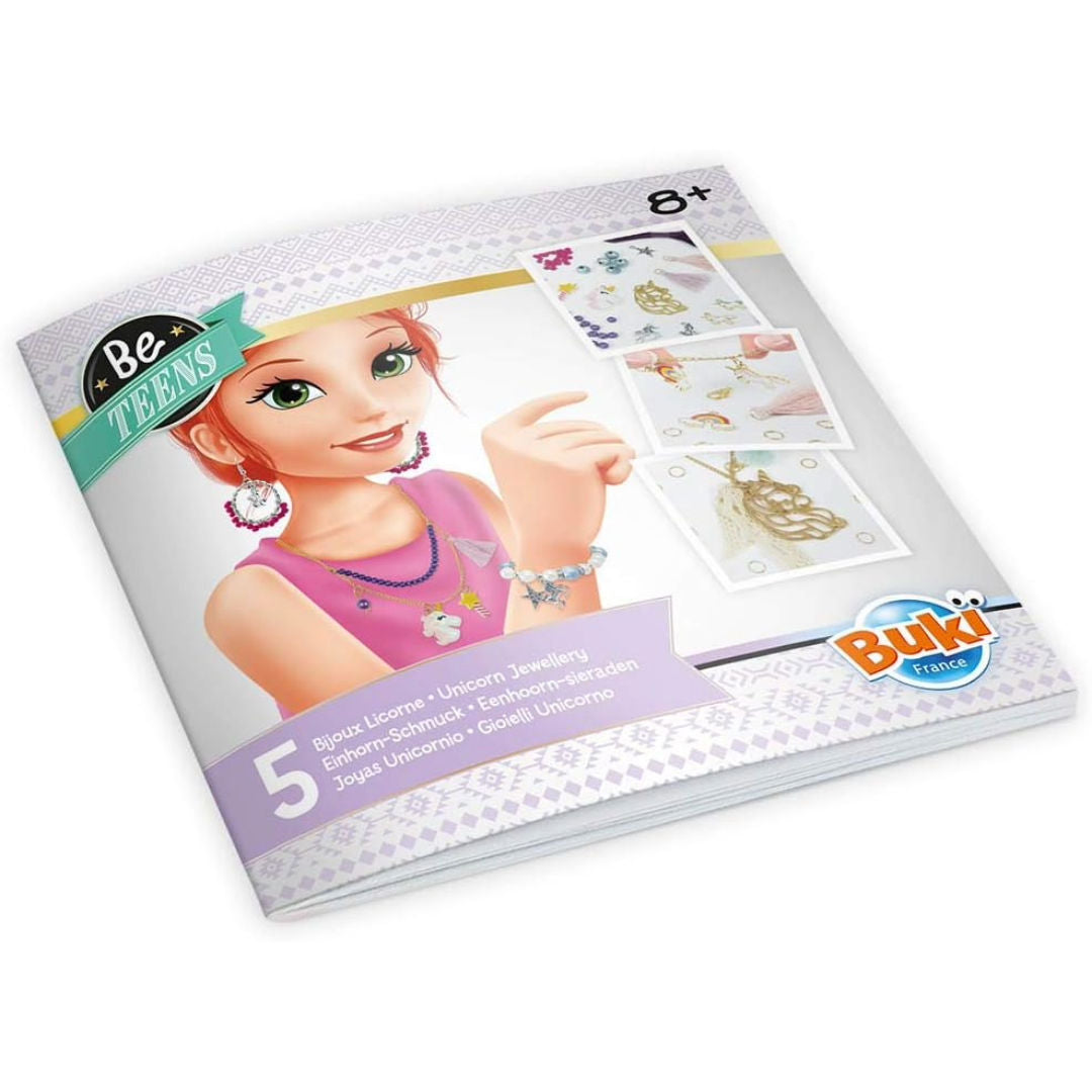 Buki France Be Teens Unicorn Jewelry Art DIY Kit, (59 Pieces)