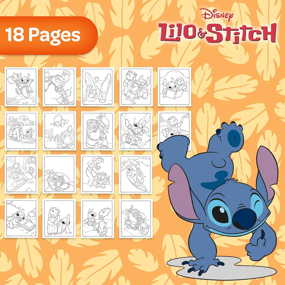 Crayola Disney Lilo & Stitch, COLOR WONDER MESS FREE COLOURING Set