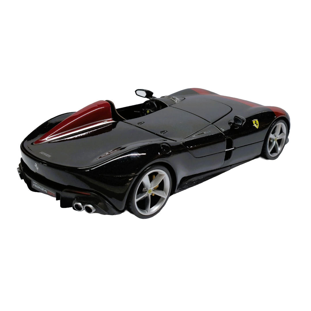 Bburago Ferrari Monza SP1, Ferrari Race & Play, Die-Cast Car, Black/Red, 1:24