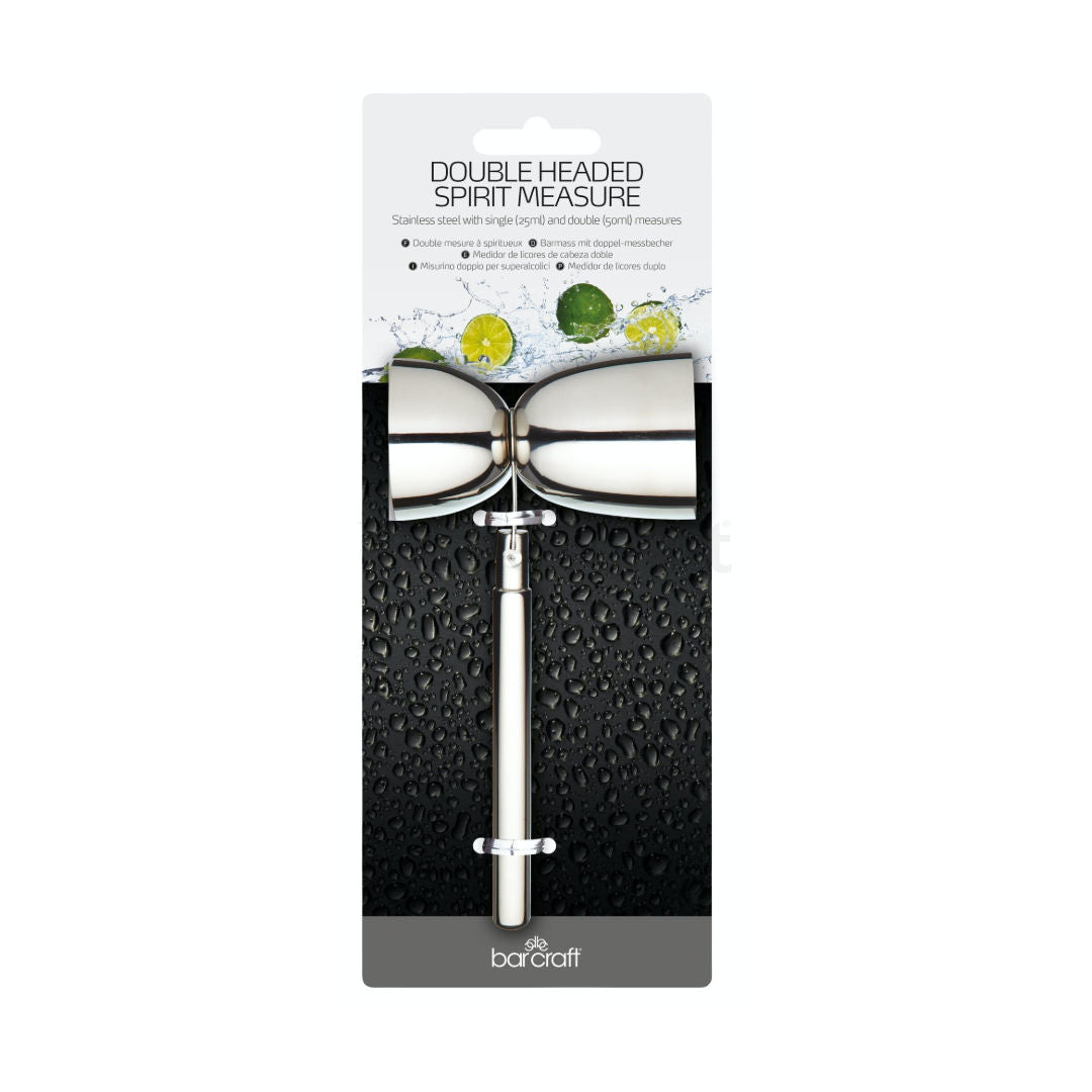 Kitchen Craft Stainless Steel Double Headed Spirit Measure
