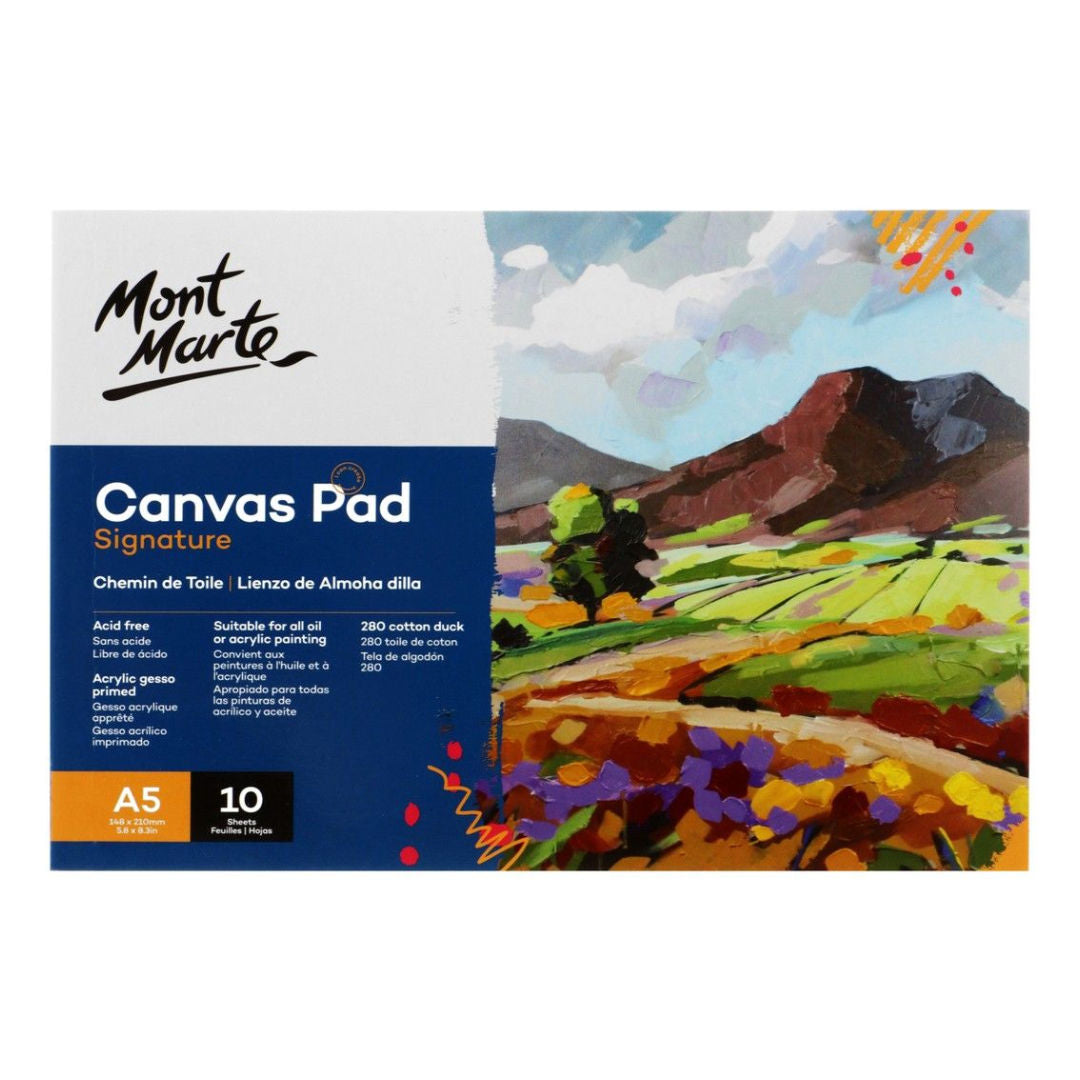 Mont Marte Canvas Pad, 10 Sheets