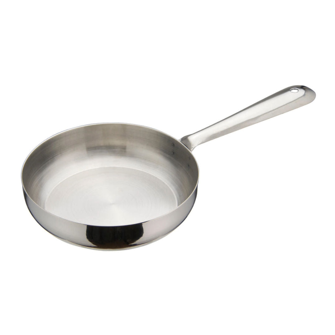 Winco Stainless Steel Mini Fry Pan, 14cm, DCWC-103S