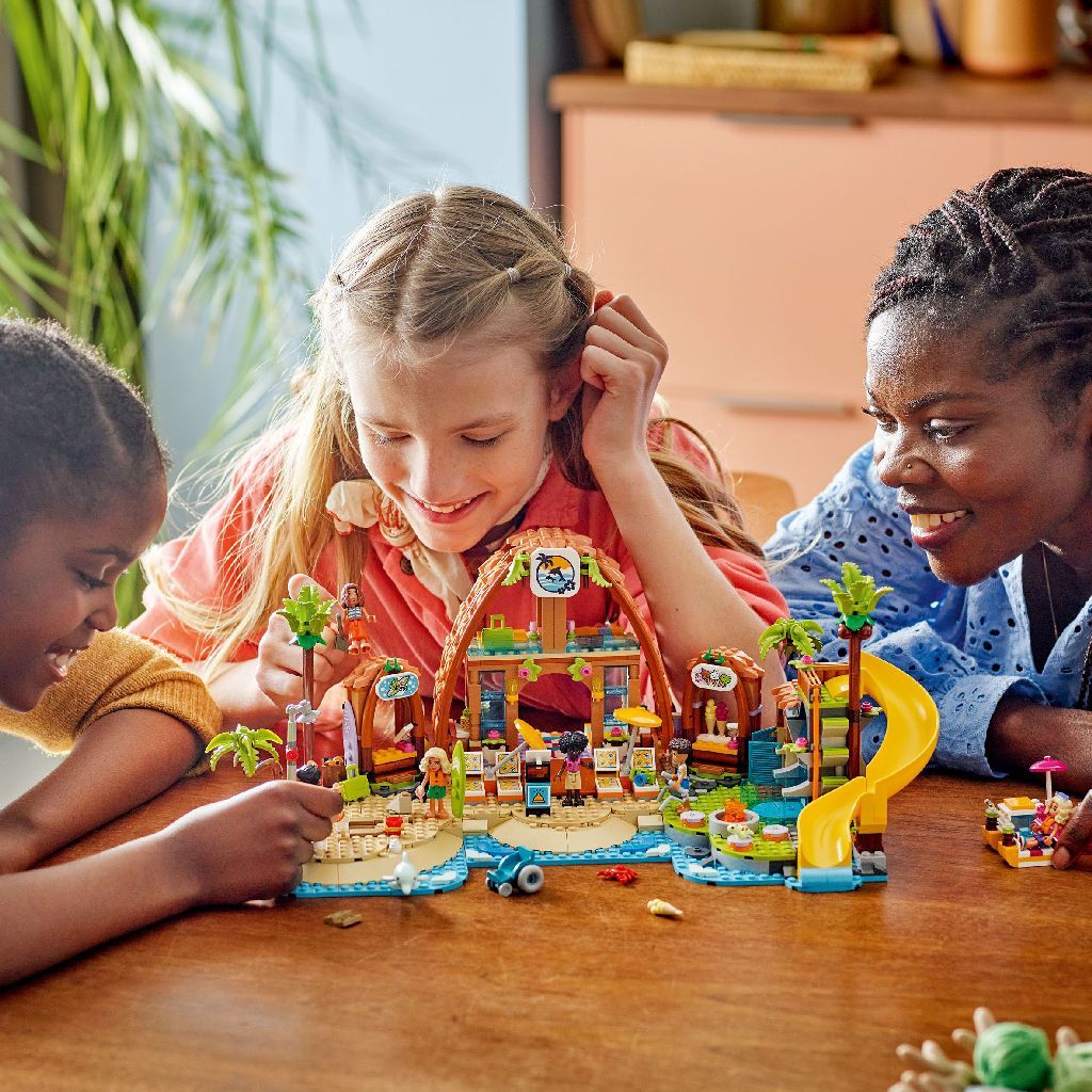 LEGO Friends Family Holiday Beach Resort Building Set for Ages 8+, 1,140 Pieces