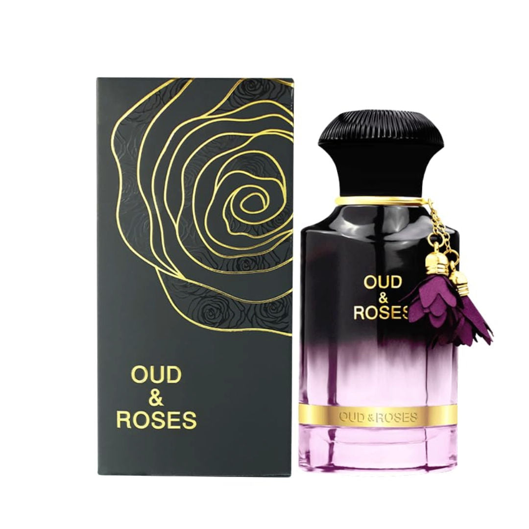 Ahmed Al Maghribi Oud & Roses Long Lasting Unisex Eau De Parfum, 60ml