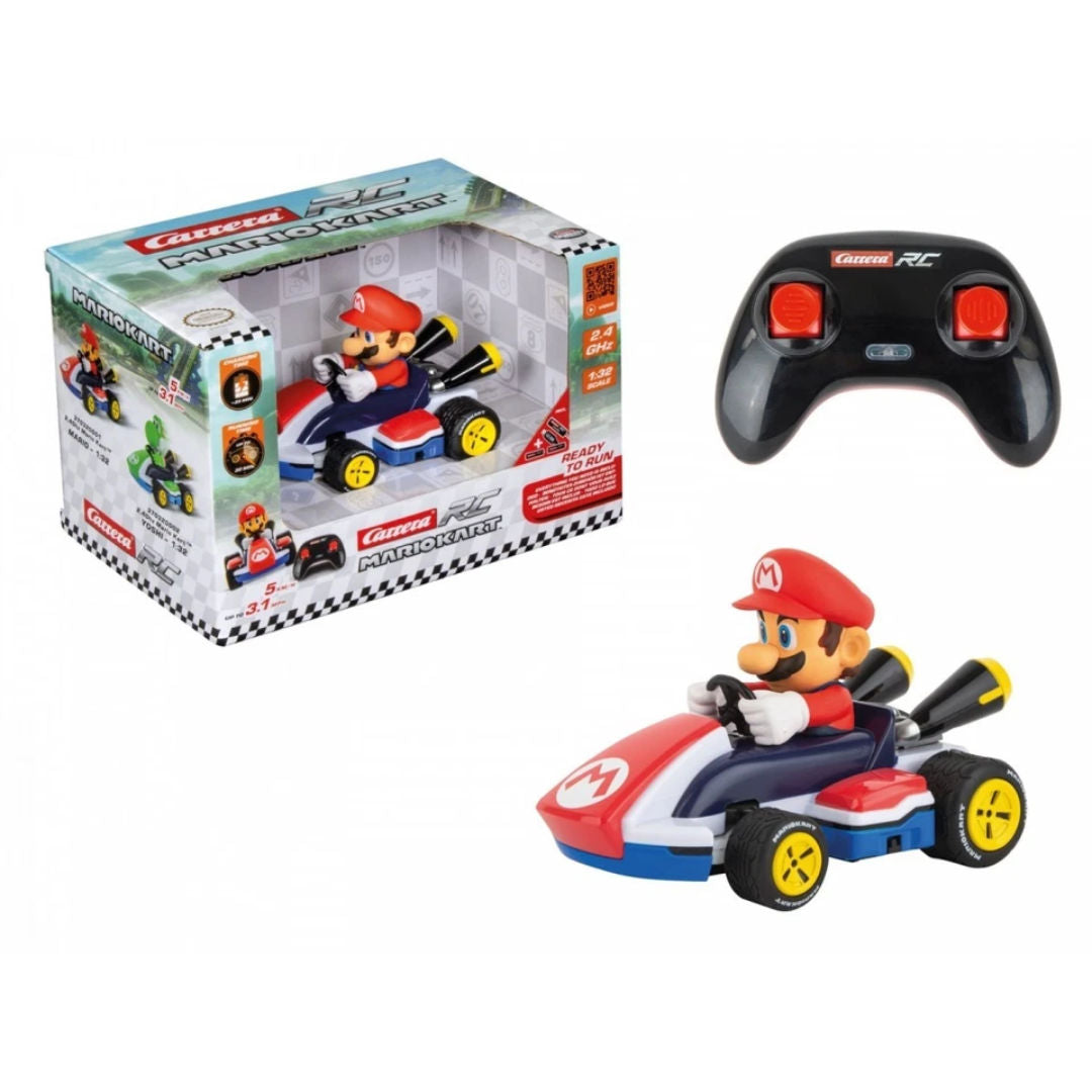 Carrera Nintendo Mario Kart Mario 2.4 GHz RC Car 1:32, Red, 6+ years