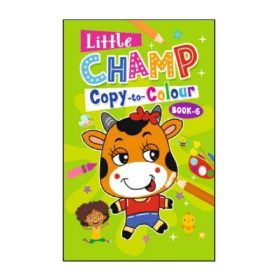 Golden Minds Little Champ Copy-to-Colour Book