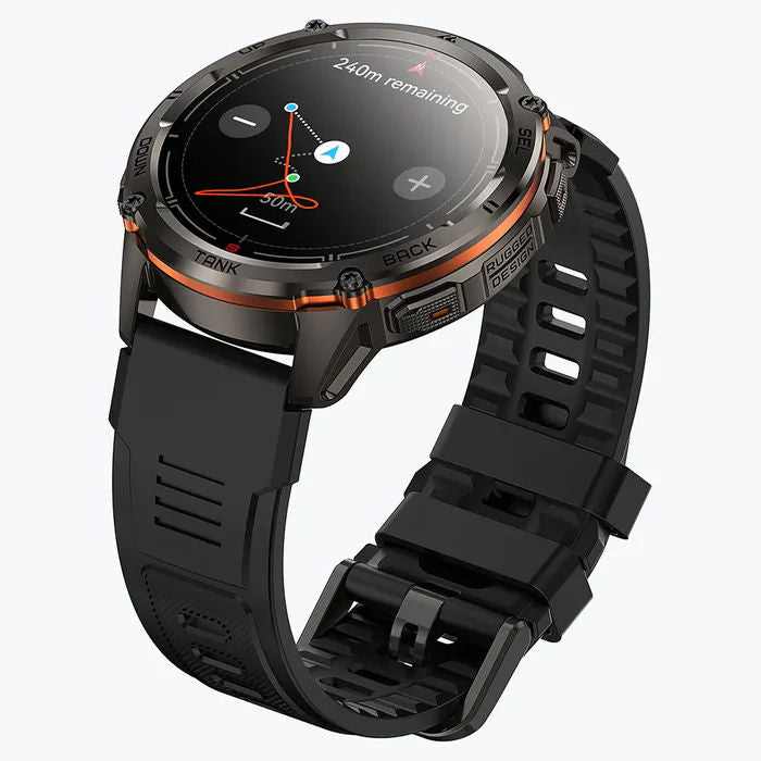 KOSPET Tank T3 Ultra 2 GPS Smartwatch with 1.43” AMOLED Display, Bluetooth Calling, Military Grade & 5ATM Waterproof