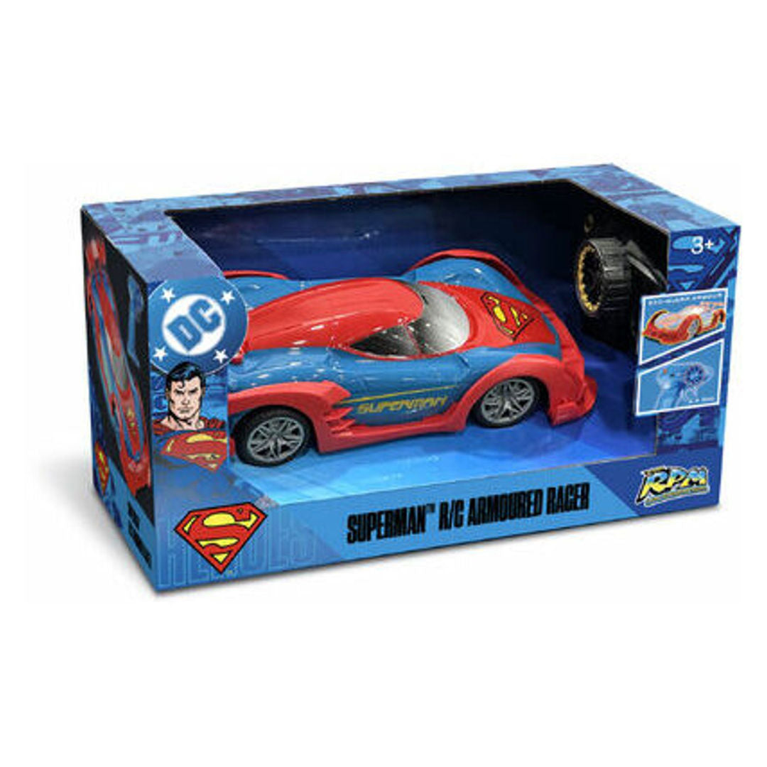 Bladez Toyz DC Superman Superman RC Armoured Racer Car 1:20, Red/Blue, 3+ years