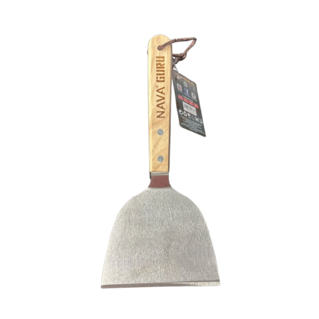 NAVA Stainless Steel Grill Spatula and Scraper BBQ Guru, 26cm