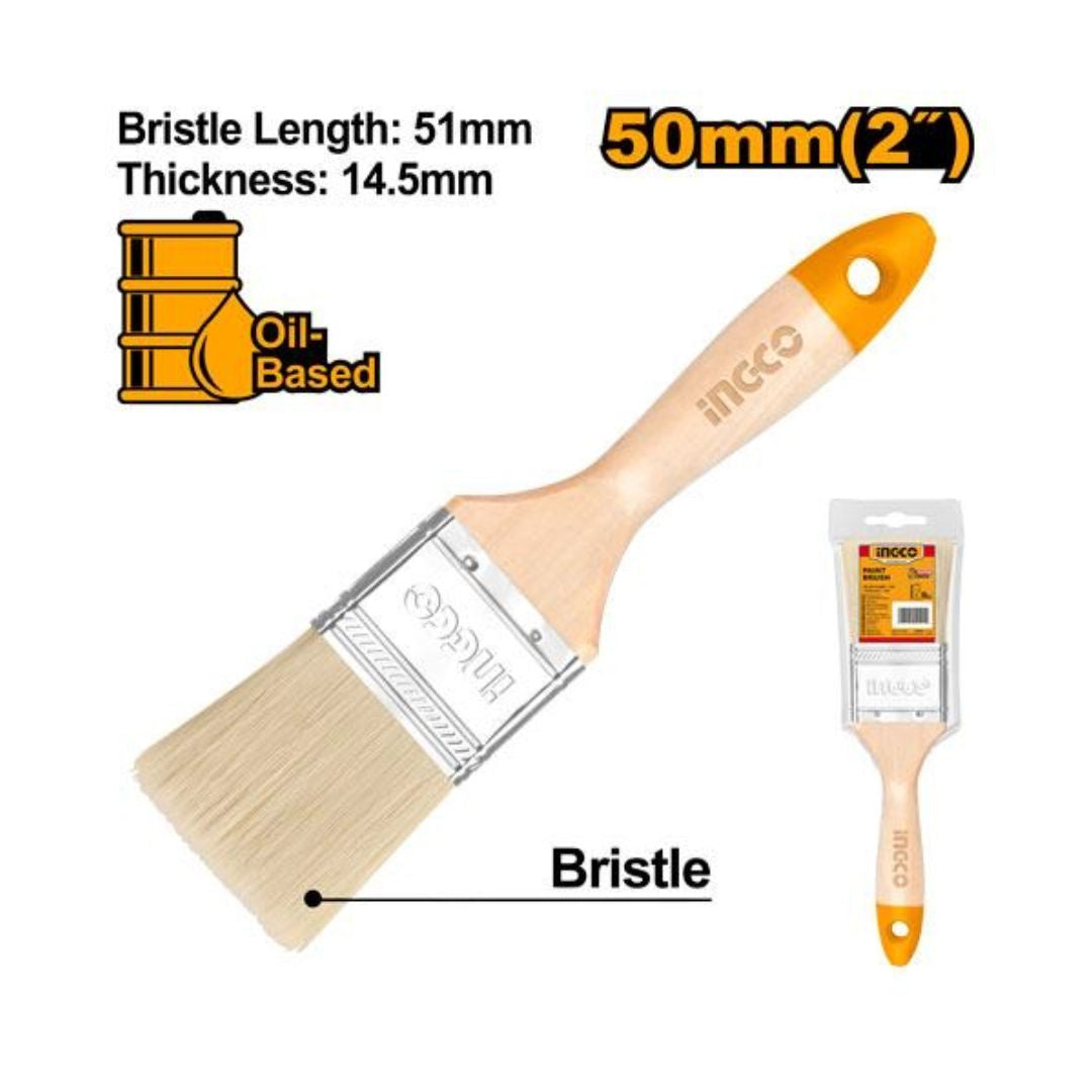 INGCO Paint Brush, Oil-based, Wooden Handle