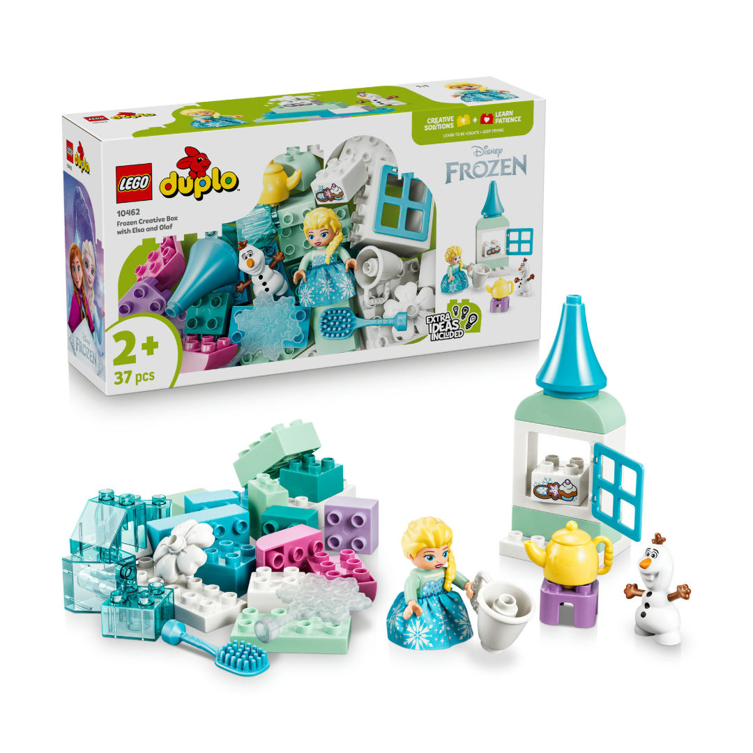 LEGO DUPLO Disney Frozen Creative Box with Elsa and Olaf Set, For Age 2+ Years