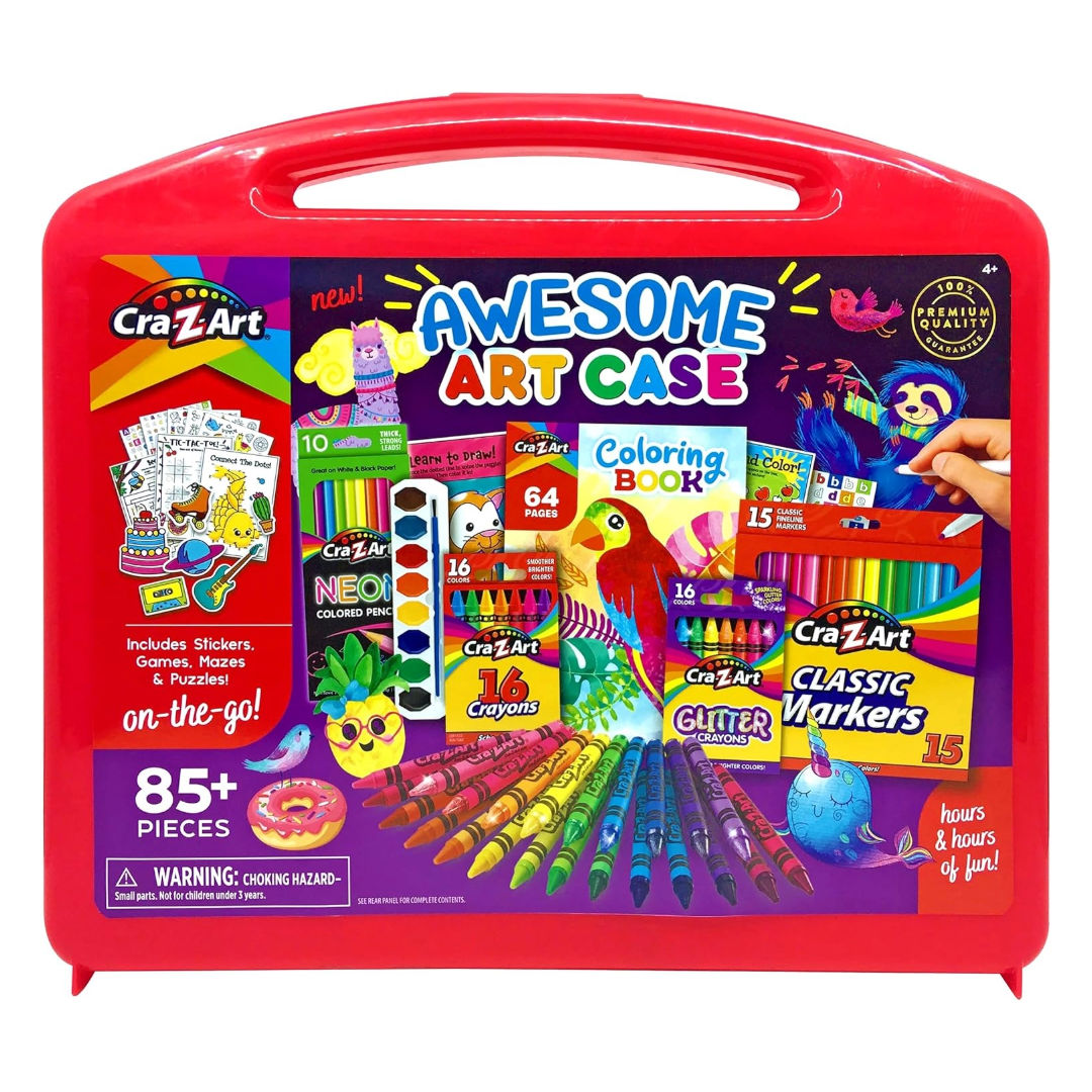 CRA-Z-Art AWESOME ART CASE, 85+ Pieces