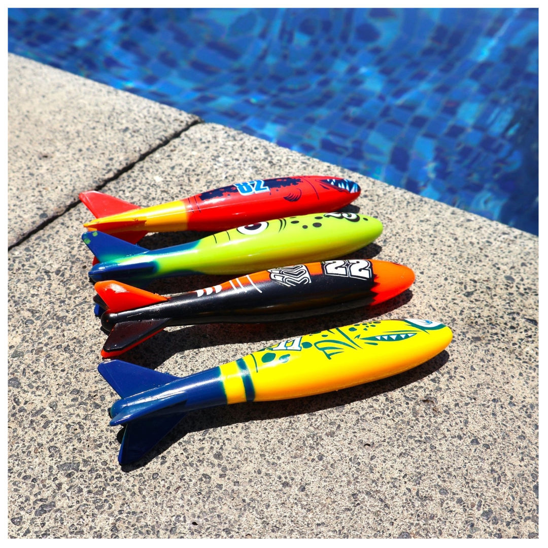 Dawson Sports Dive Torpedoes, Set of 4, For Age 3+ Years