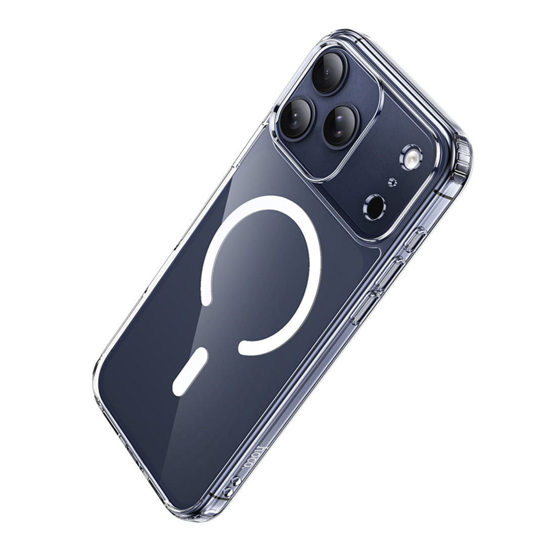 Hoco Magnetic Series Airbag Anti-Fall Protective Case for iPhone 18 Pro Max, iPhone 17 Pro Max, 4-Corner Airbags, Strong Magnetic Absorption