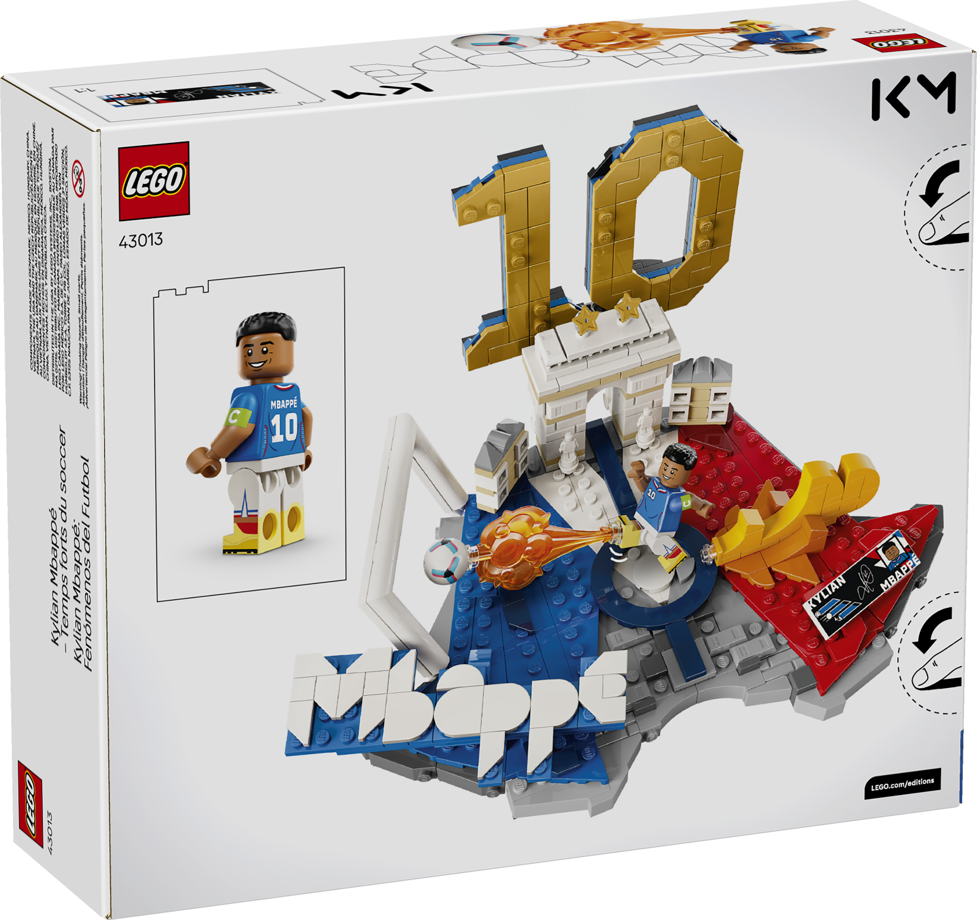LEGO Editions Kylian Mbappé Soccer Highlights 43013 Building Set, 490 Pieces, For Age 10+ Years