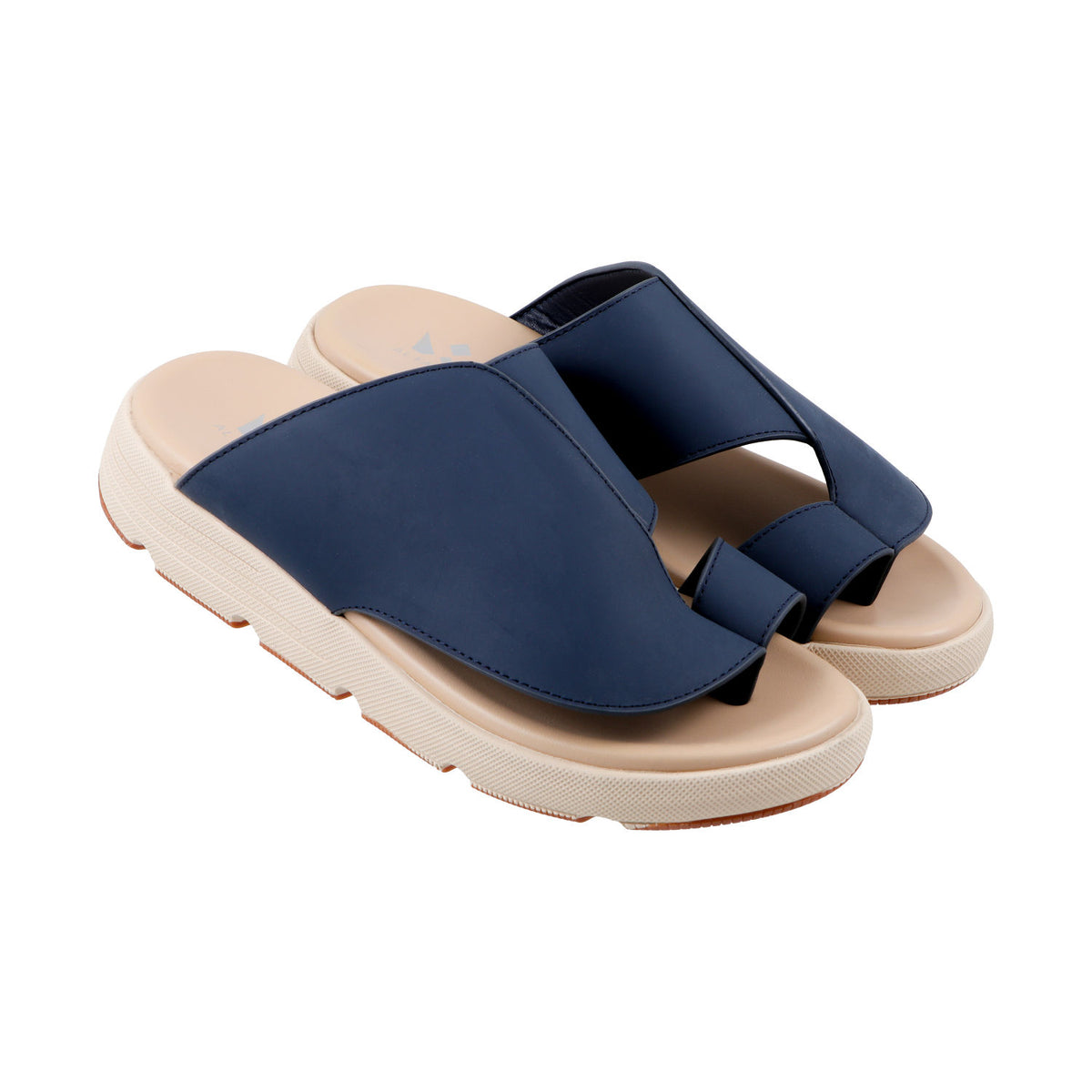 AL FANOOS Men's Navy Blue Sandals - AFNMN0710112NVY