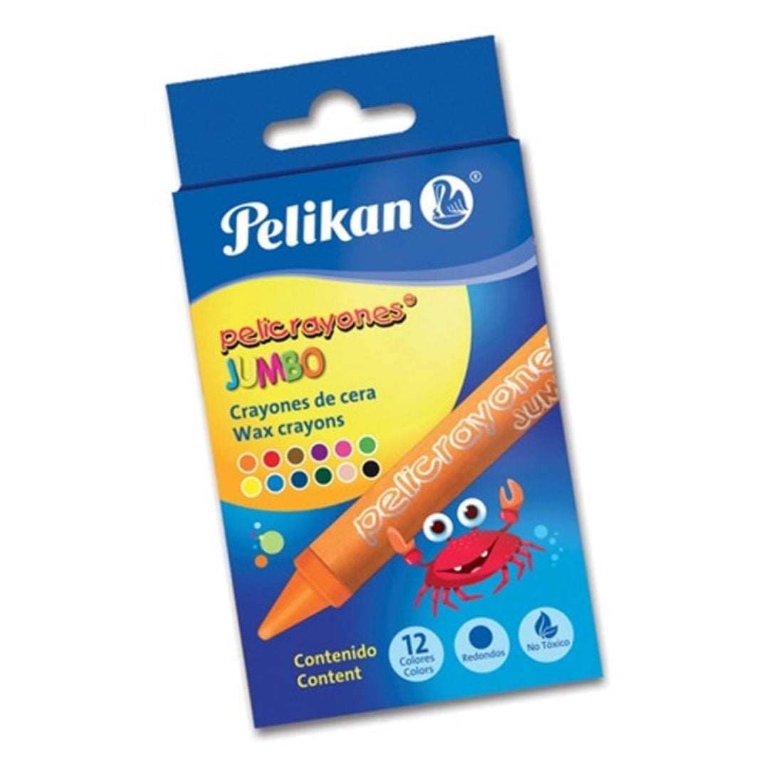 Pelikan Jumbo Wax Crayons Set, 12 pieces, 50601200-N
