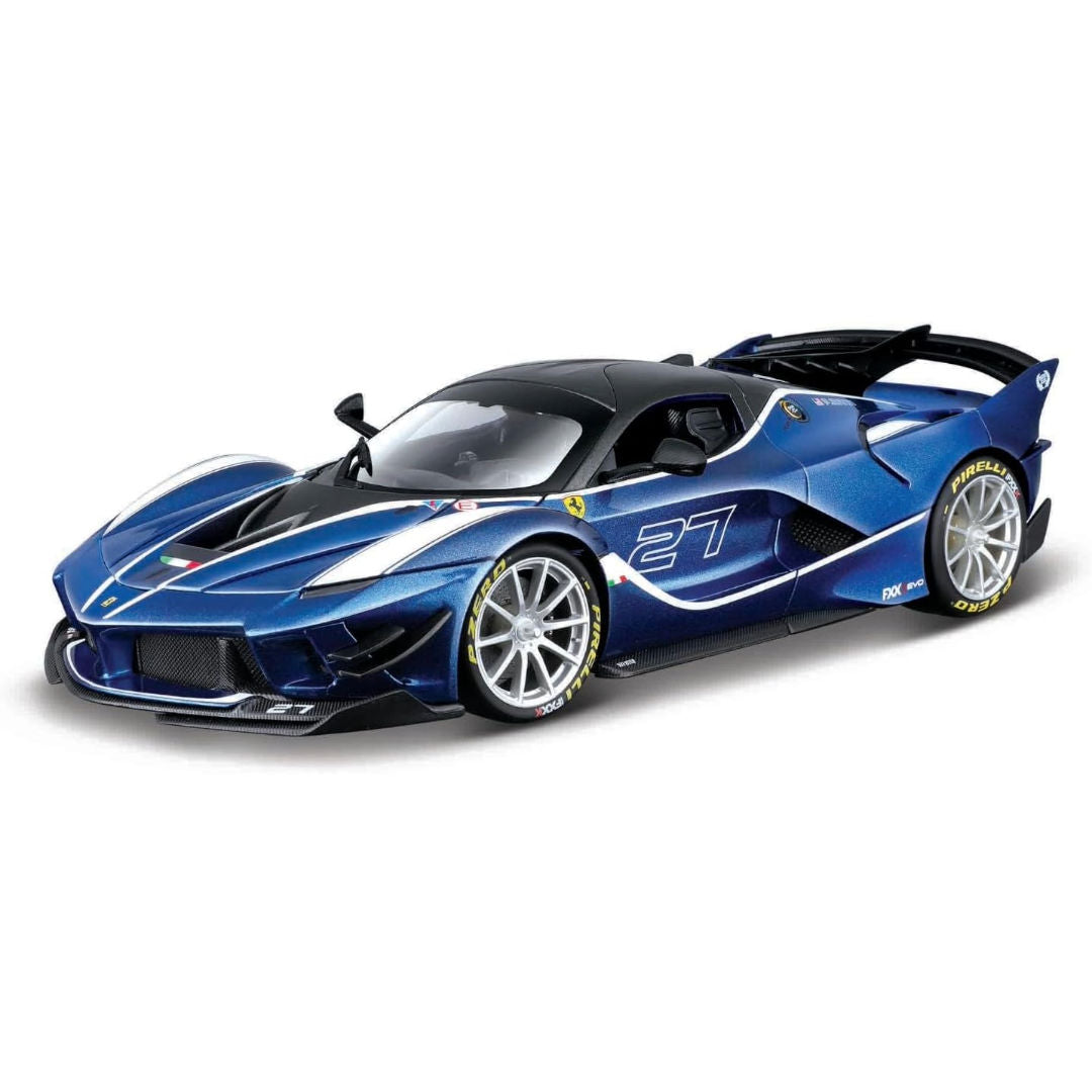 Bburago Ferrari FXX-K EVO Hybrid #27, Ferrari Race & Play, , Die-Cast Car, Blue, 1:18