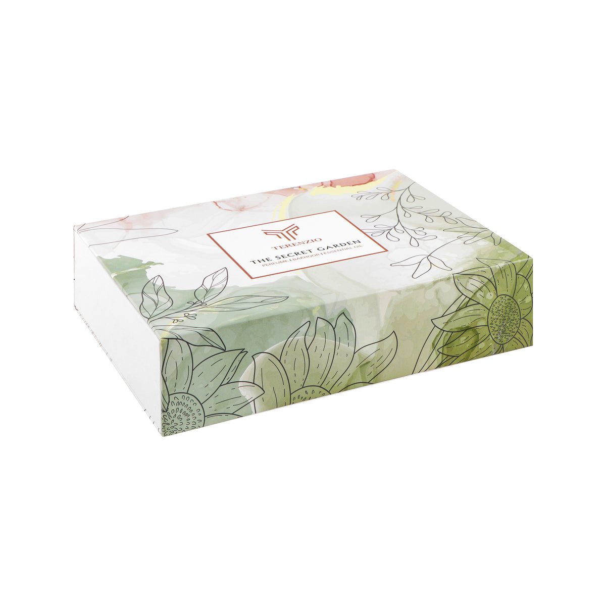 Terenzio The Secret Garden Gift Box, Scent Hibiscus Eau de Parfum, Oud Thuraya Bakhoor & Musk Essential Oil
