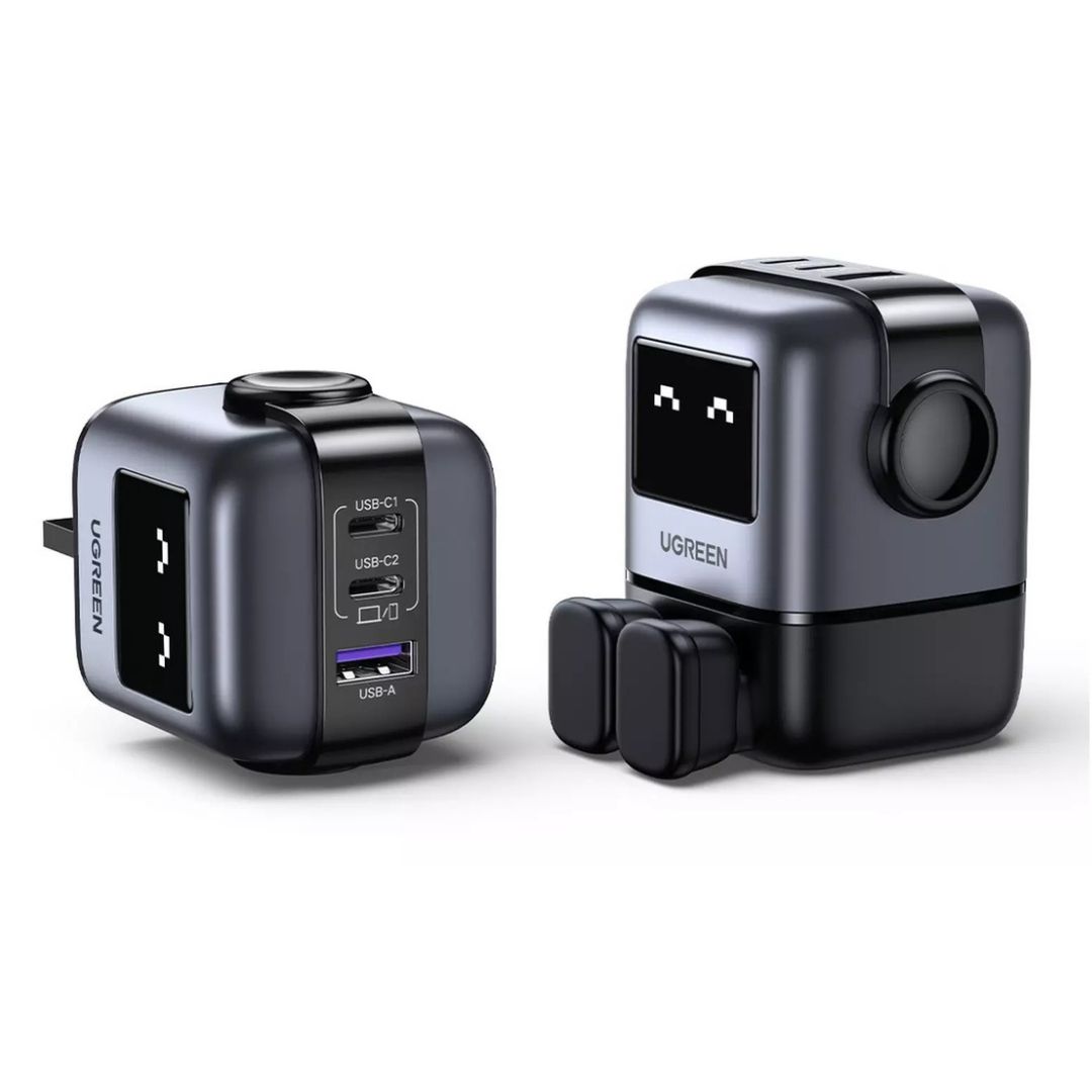 UGREEN Nexode RG 65W 3-Port GaN Fast Charger UK Black