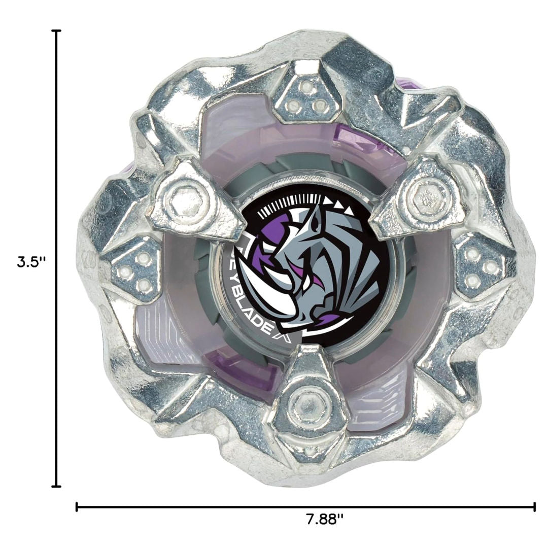 Beyblade X Horn Rhino 3-80S Spinning Top Booster Pack, 8+ years