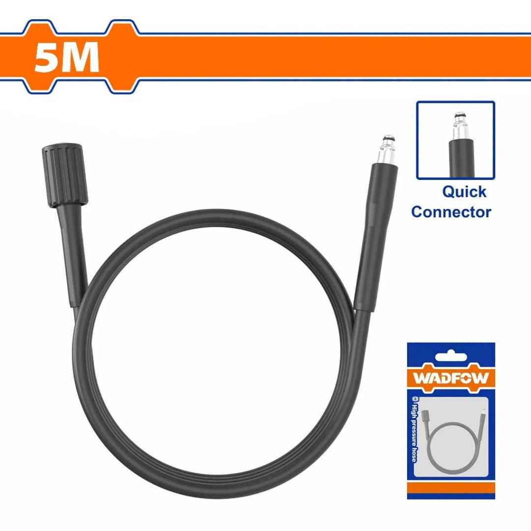 WADFOW High Pressure Hose, Quick Connector, 5meters
